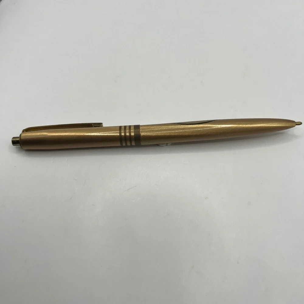 Vintage Pennzoil‎ Ink Pen Petroliana Gold Tone Writing Advertising
